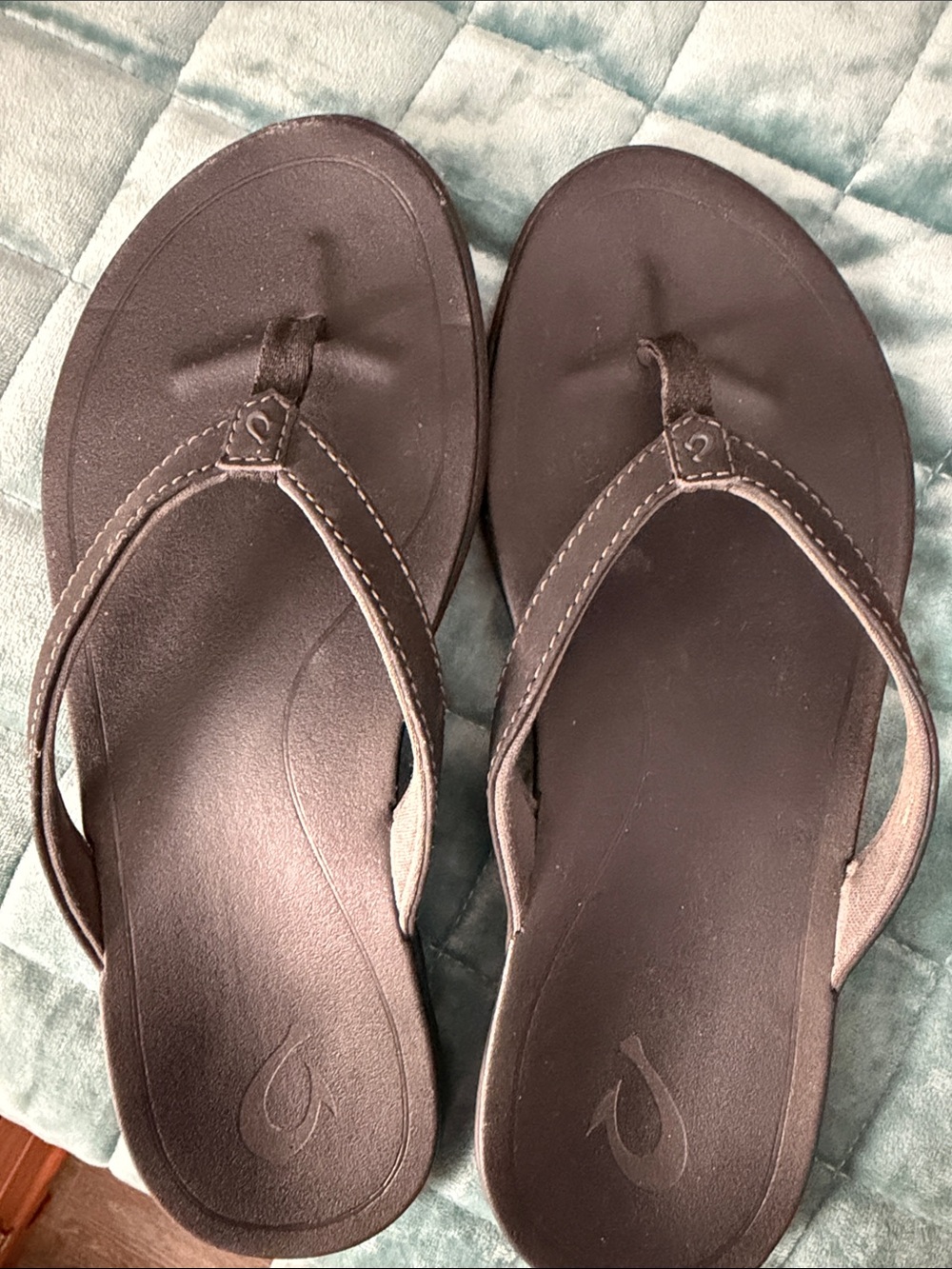OluKai Black Women’s Flip Flop Sandals - LIKE NEW - Picture 5 of 7